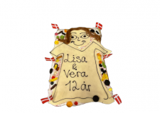 Kagemand/kone med hindbærsnitte